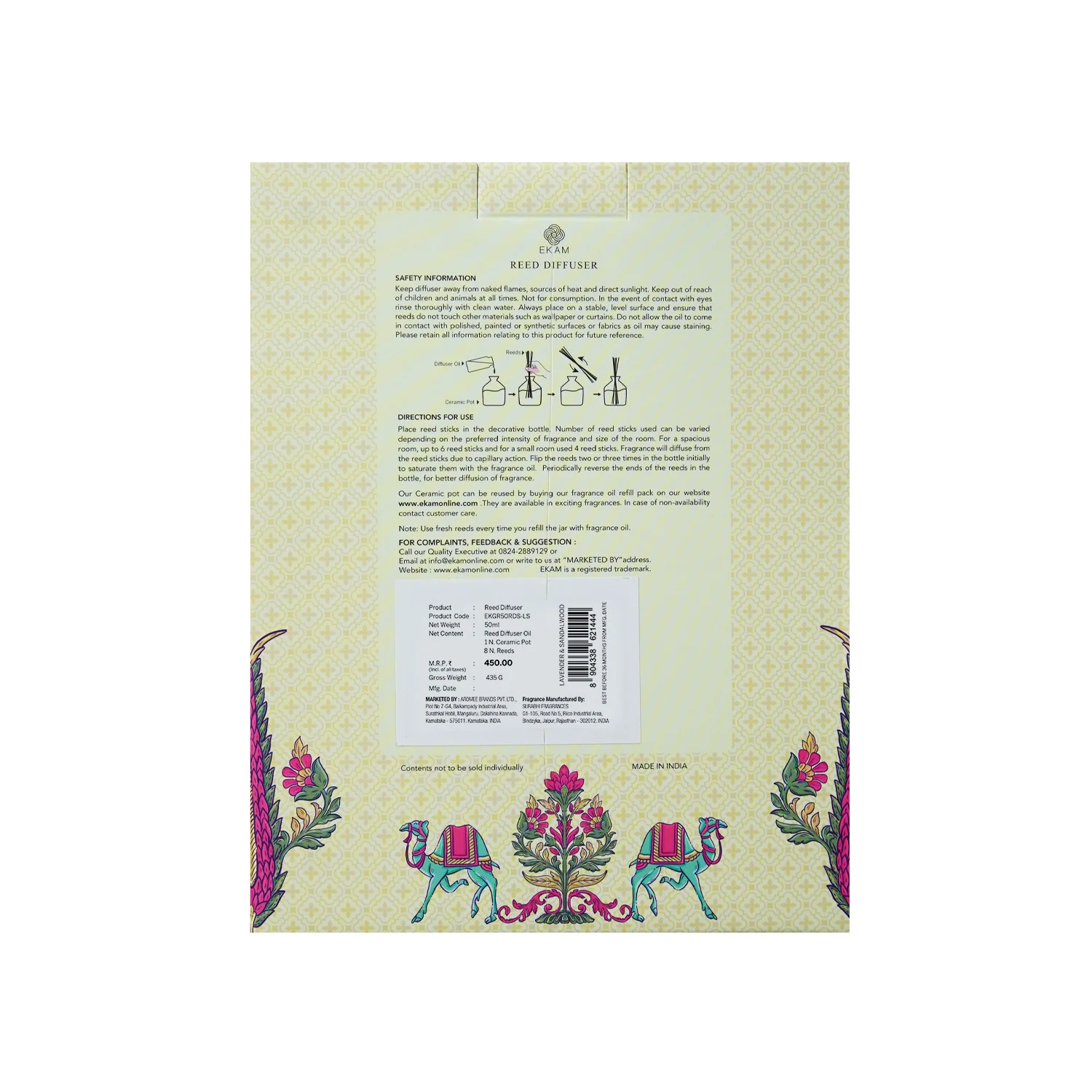 Lavender & Sandalwood Reed Diffuser Set - Image 9