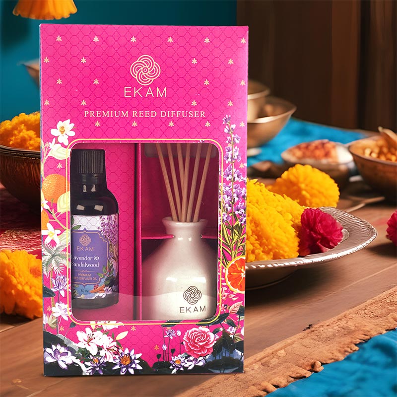 Lavender & Sandalwood Reed Diffuser Gift Set - Image 6