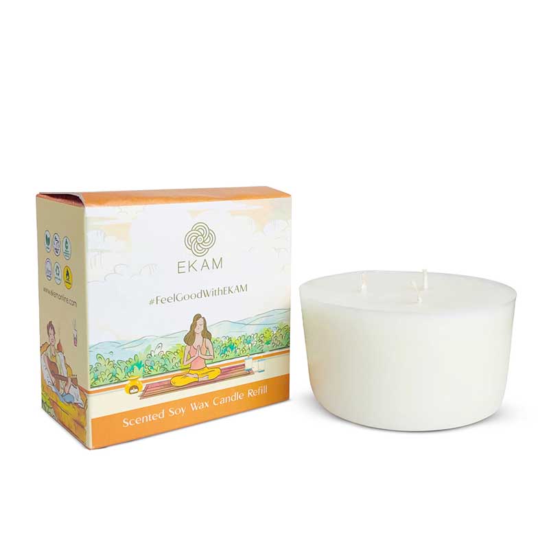 Lavender Scented 3 Wick Refill Candle - Image 7