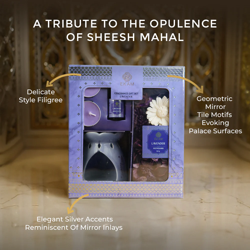 Lavender Scented Fragrance Gift Set Box| Festive Sheesh Mahal Collection, 2025-26 - Image 4