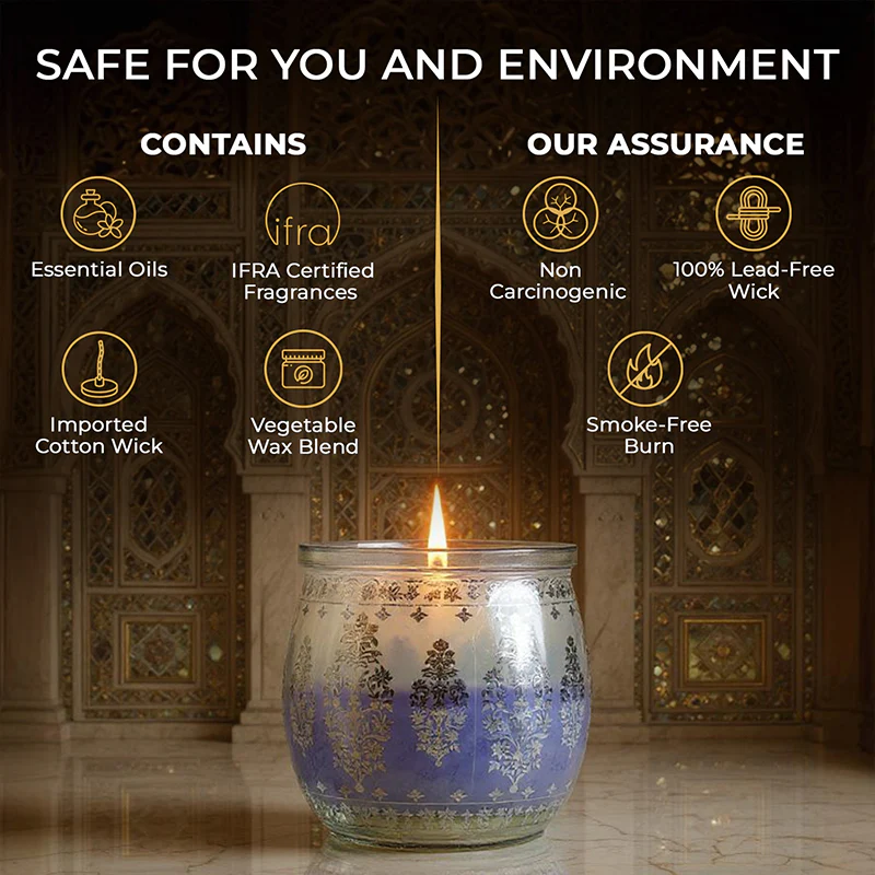 Lavender Scented Jar Candle, 28.5 g| Festive Sheesh Mahal Collection, 2025-26 - Image 7