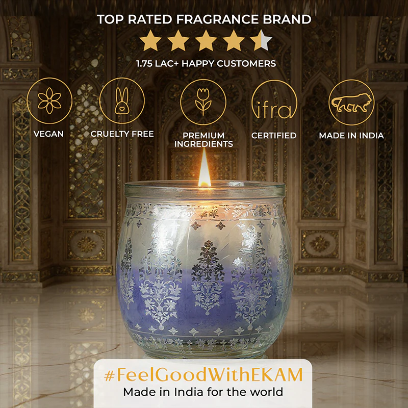 Lavender Scented Jar Candle, 28.5 g| Festive Sheesh Mahal Collection, 2025-26 - Image 8