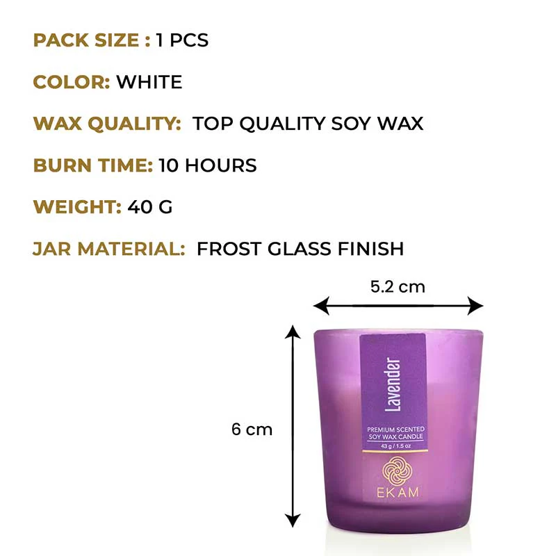 Lavender Shot Glass Scented Candle - Image 3