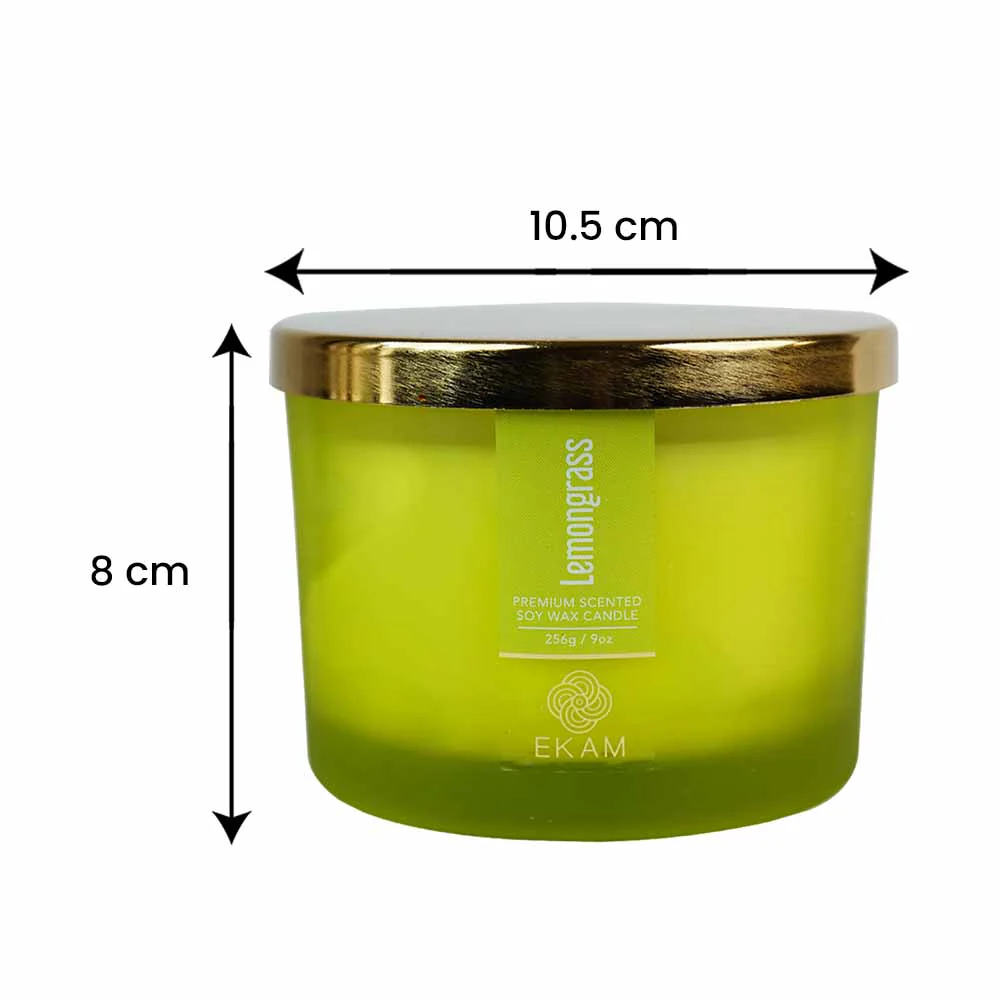 Lemongrass 3 Wick Scented Candle - Image 10