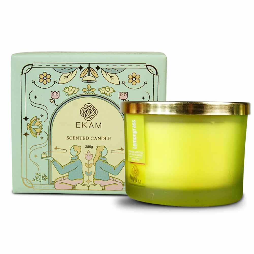 Lemongrass 3 Wick Scented Candle - Image 3