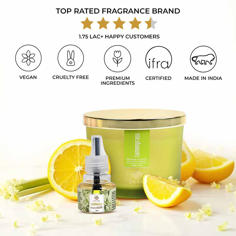 Lemongrass Scented Air Freshener Plug-In Refill - 45 ML - Image 8