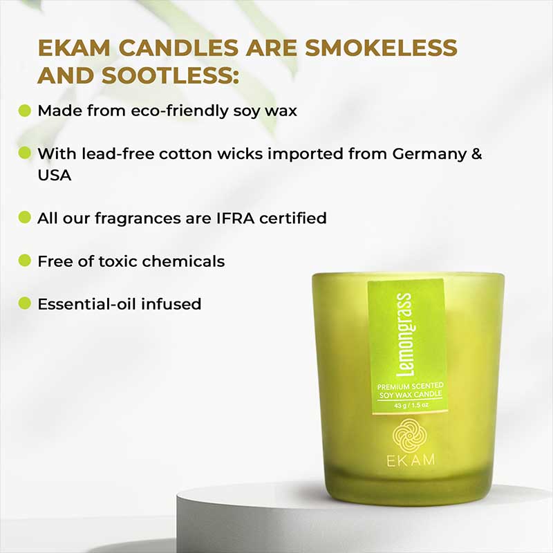 Lemongrass Shot Glass Scented Candle - Image 6