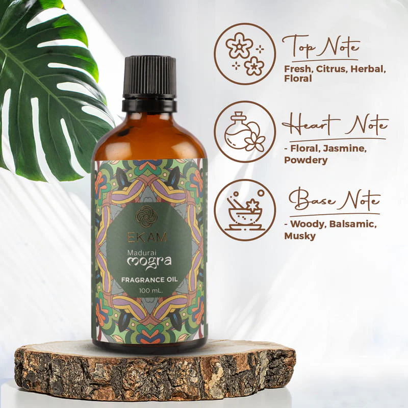 Madurai Mogra Fragrance Oil, 100ml - Image 4