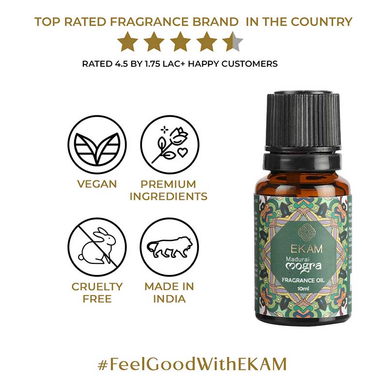 Madurai Mogra Fragrance Oil, 10ml - Image 6