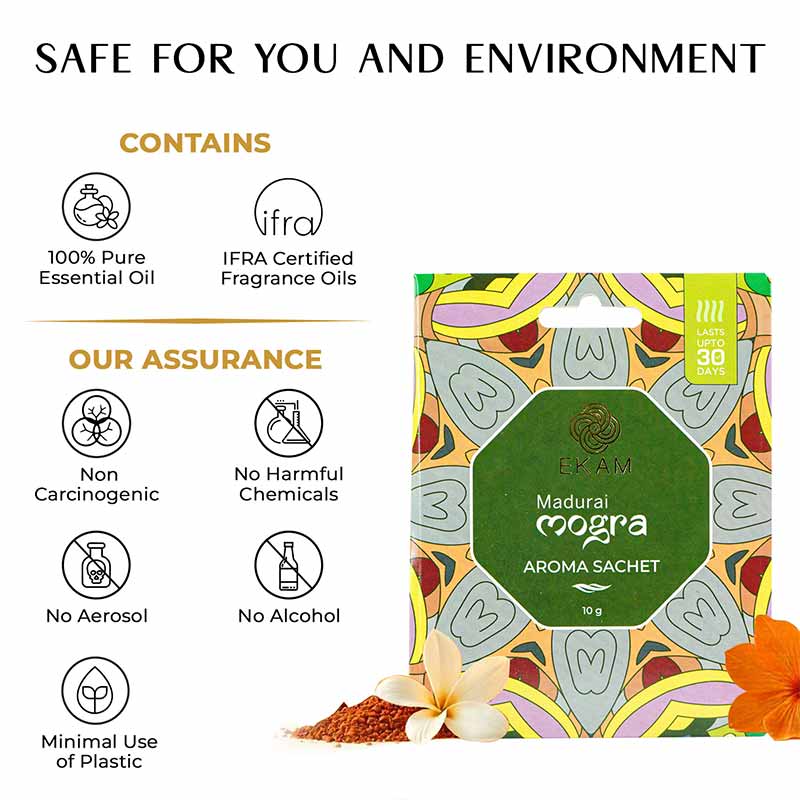 Madurai Mogra Premium Freshener Sachet - Image 7