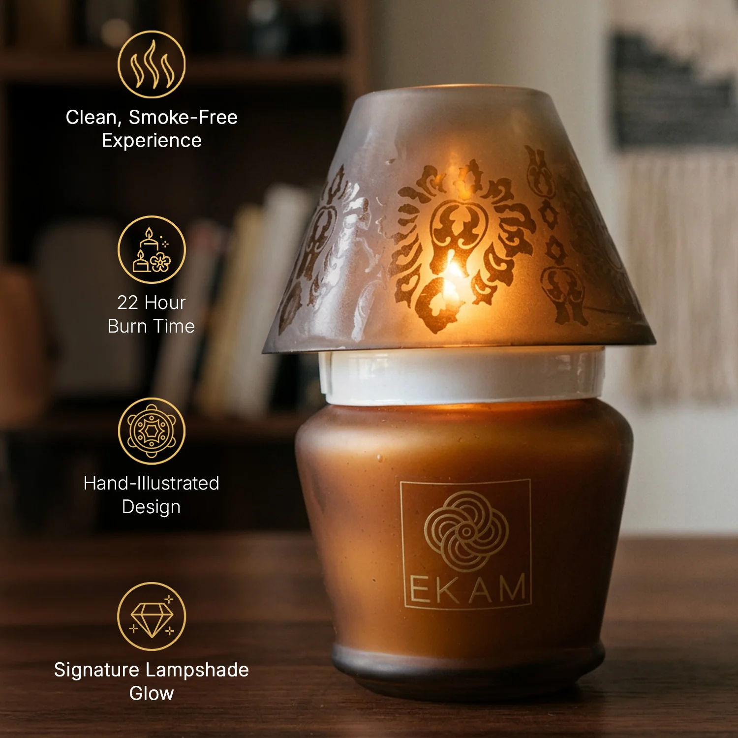 Mahogany Lampshade Scented Candle - Image 6