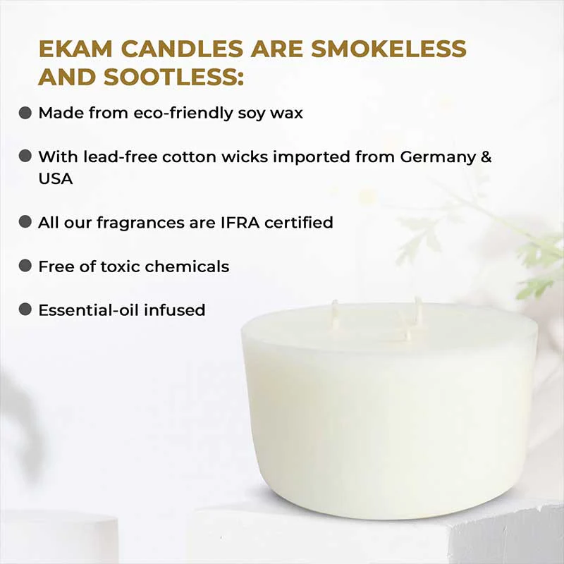 Mahogany Scented 3 Wick Refill Candle - Image 9