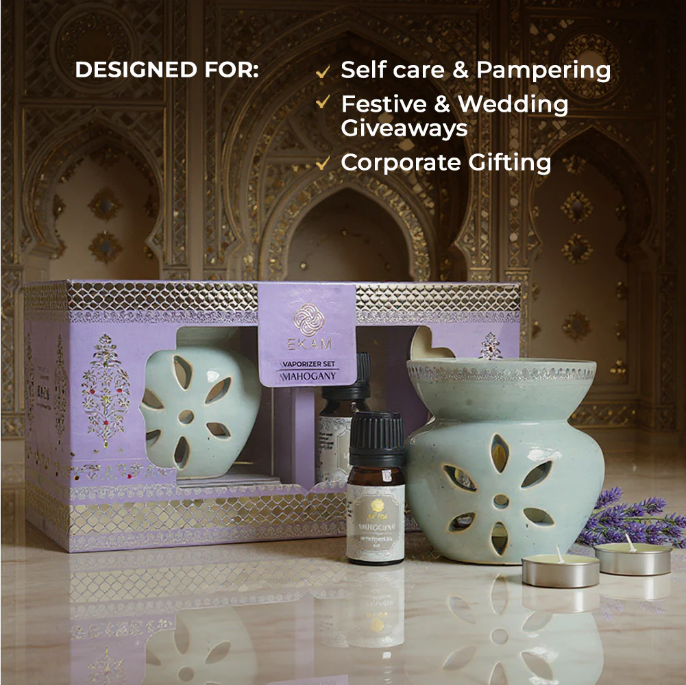 Mahogany Scented 5 ml Vaporizer Set| Festive Sheesh Mahal Collection, 2025-26 - Image 3