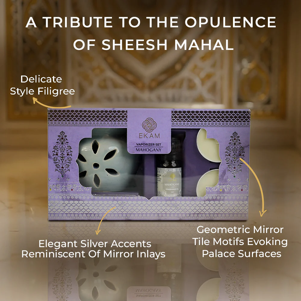 Mahogany Scented 5 ml Vaporizer Set| Festive Sheesh Mahal Collection, 2025-26 - Image 4