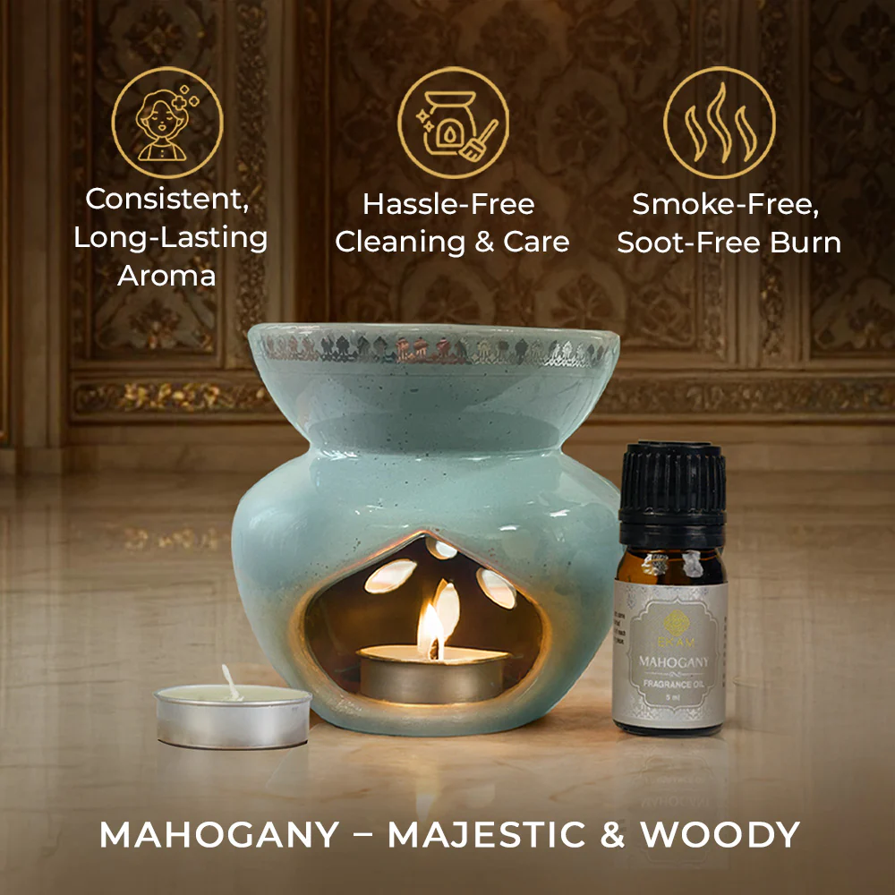 Mahogany Scented 5 ml Vaporizer Set| Festive Sheesh Mahal Collection, 2025-26 - Image 5