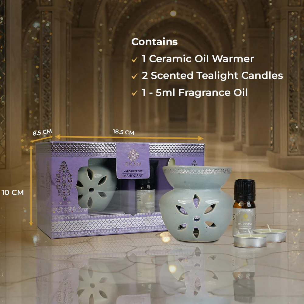 Mahogany Scented 5 ml Vaporizer Set| Festive Sheesh Mahal Collection, 2025-26 - Image 6