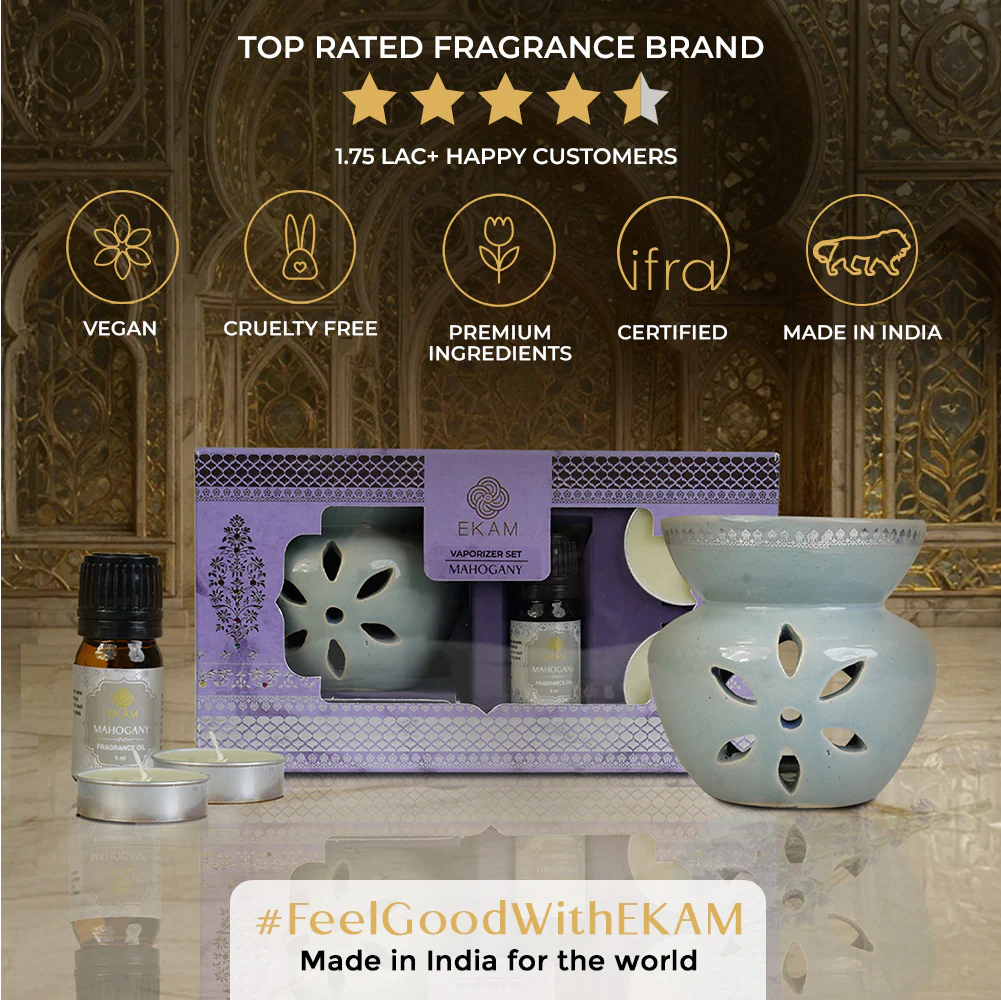 Mahogany Scented 5 ml Vaporizer Set| Festive Sheesh Mahal Collection, 2025-26 - Image 8