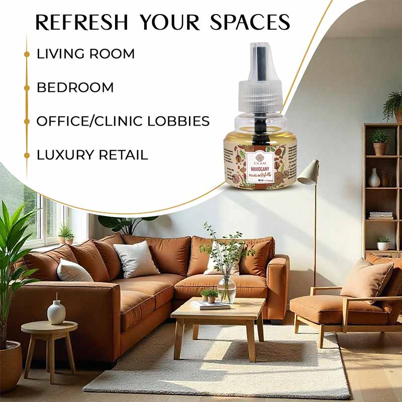 Mahogany Scented Plug-In Air Freshener Kit - Image 7