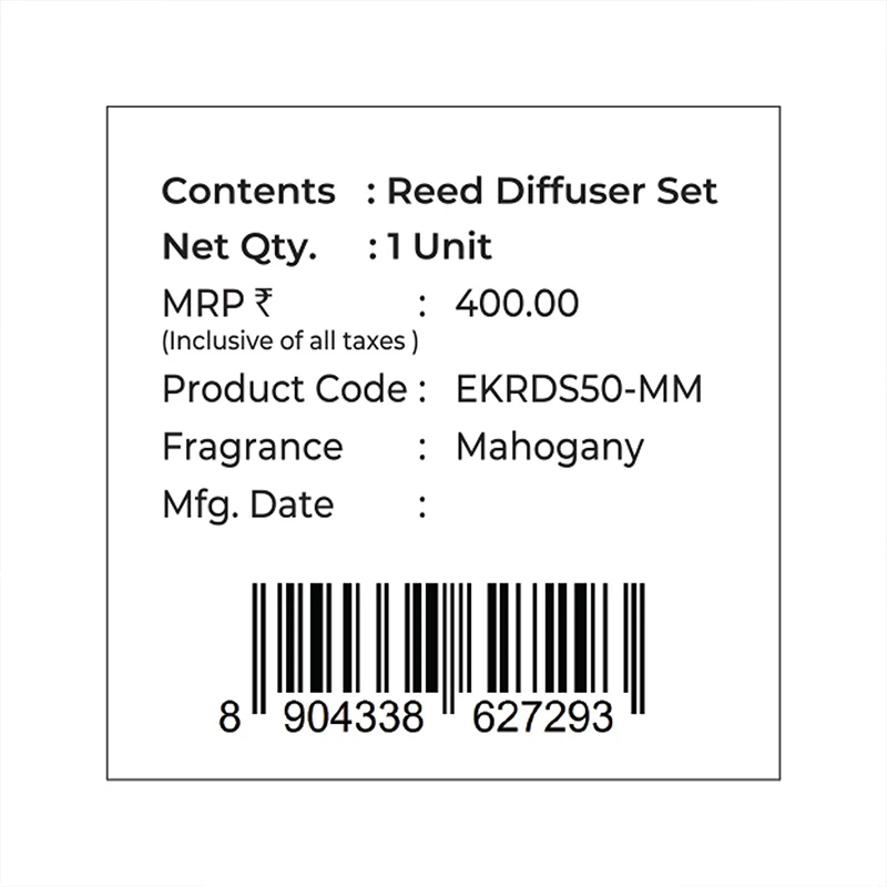 Mahogany Scented Reed Diffuser Set | Festive Sheesh Mahal Collection, 2025-26 - Image 9