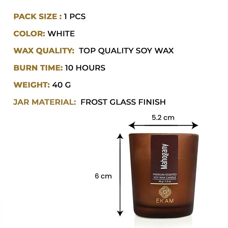 Mahogany Shot Glass Scented Candle - Image 3