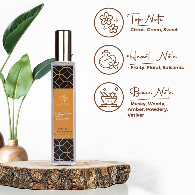 Mandarin Blossom Car Freshener, 50ml - Image 4