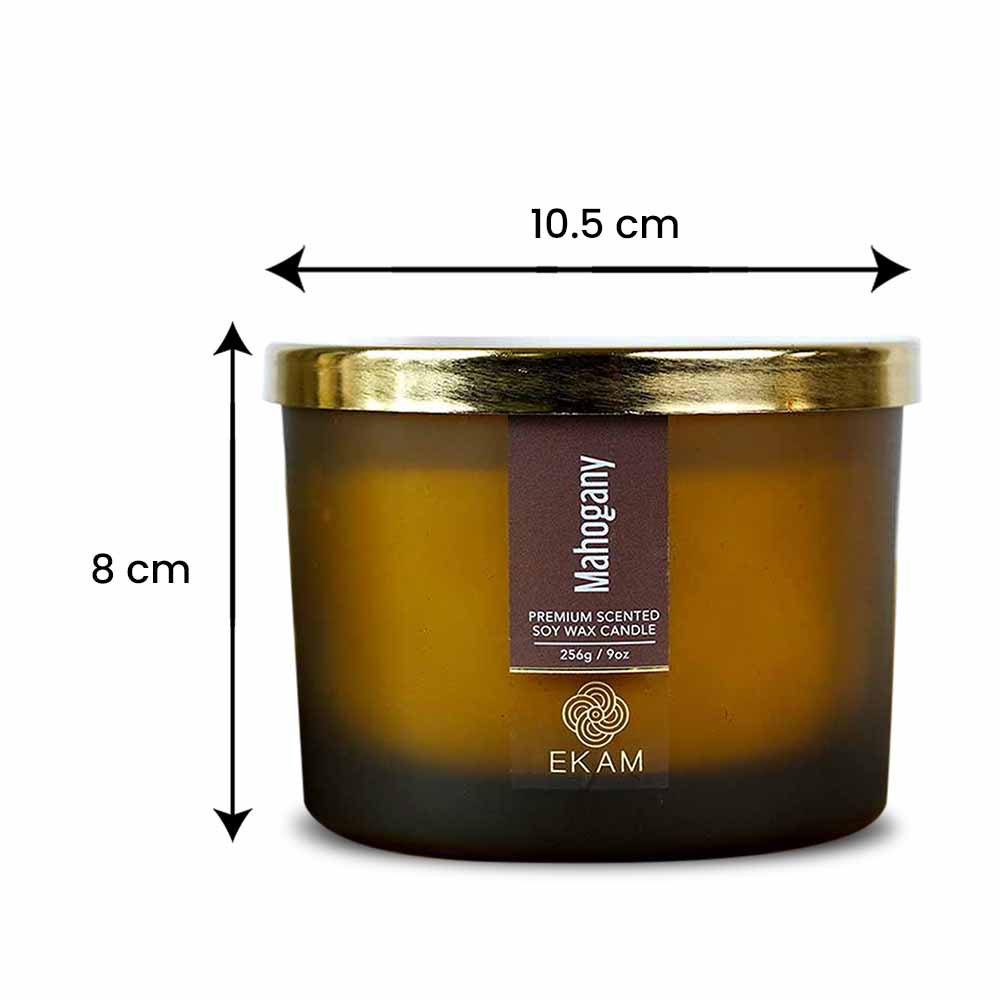 Mahogany 3 Wick Scented Candle - Image 10