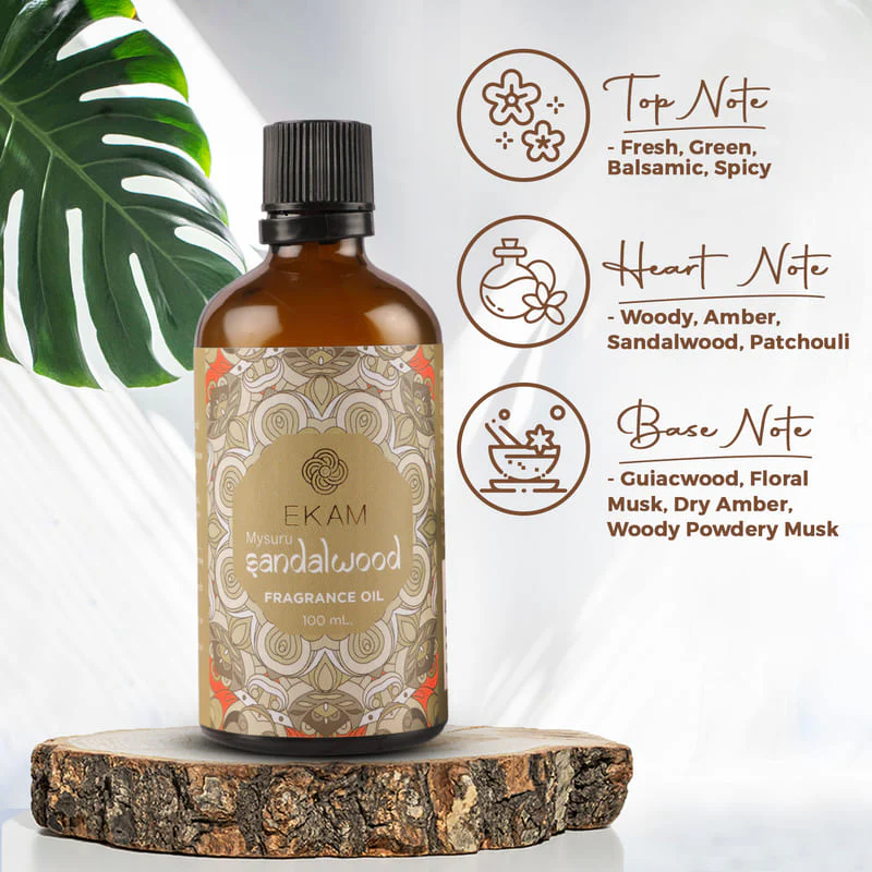 Mysuru Sandalwood Fragrance Oil, 100ml - Image 4
