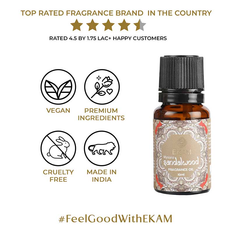 Mysuru Sandalwood Fragrance Oil, 10ml - Image 4