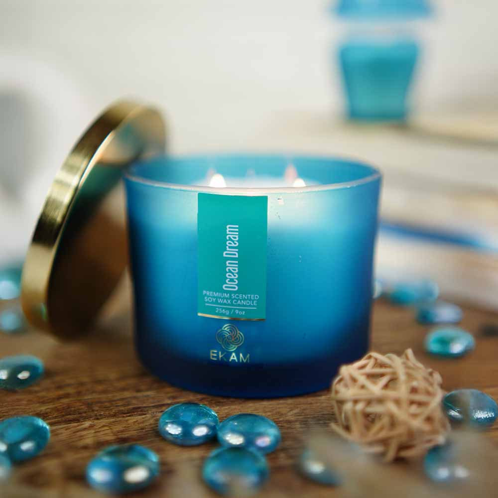 Ocean Dream 3 Wick Scented Candle - Image 4