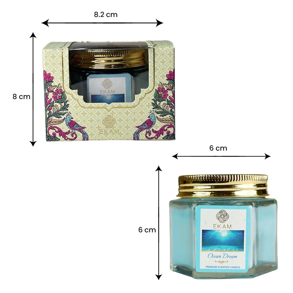 Ocean Dream Hexa Jar Scented Candle - Image 10