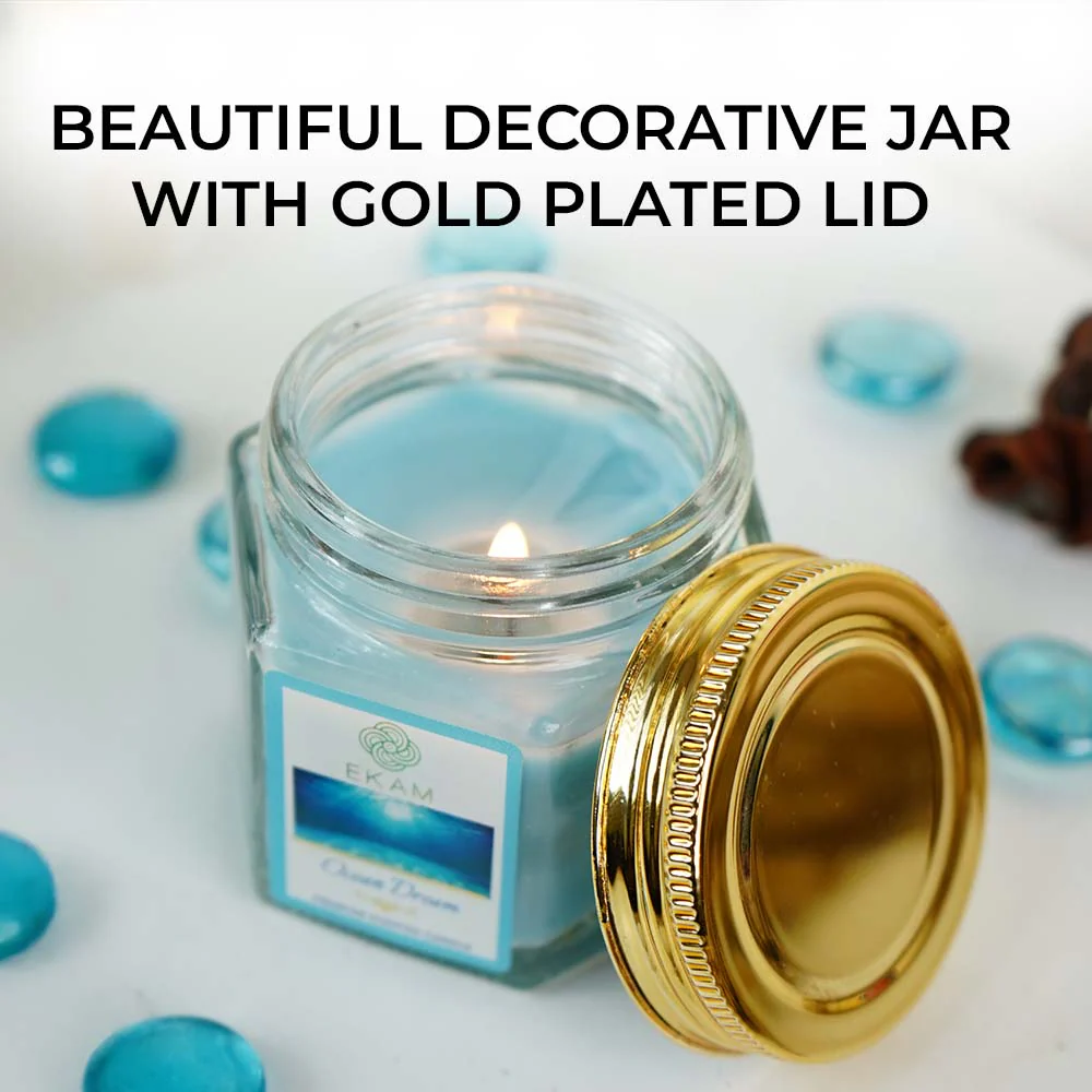 Ocean Dream Hexa Jar Scented Candle - Image 4