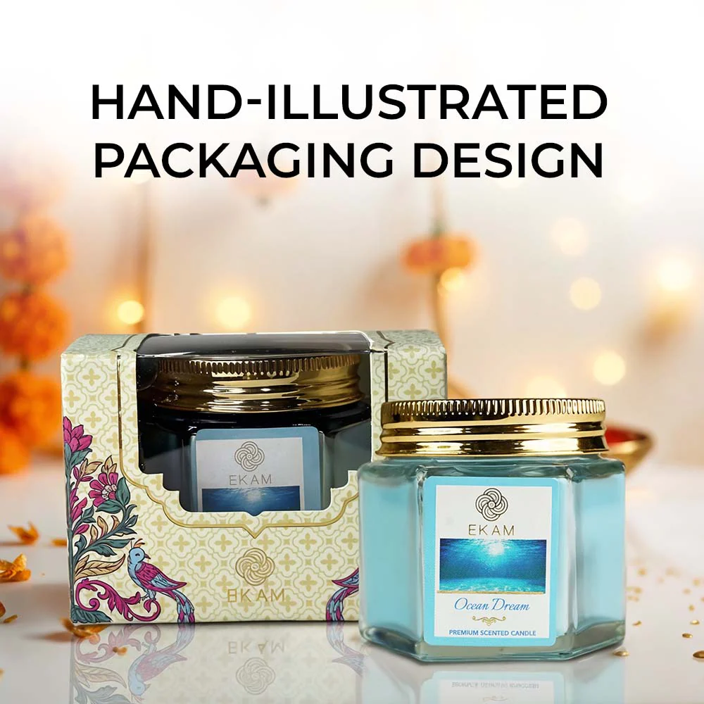 Ocean Dream Hexa Jar Scented Candle - Image 5