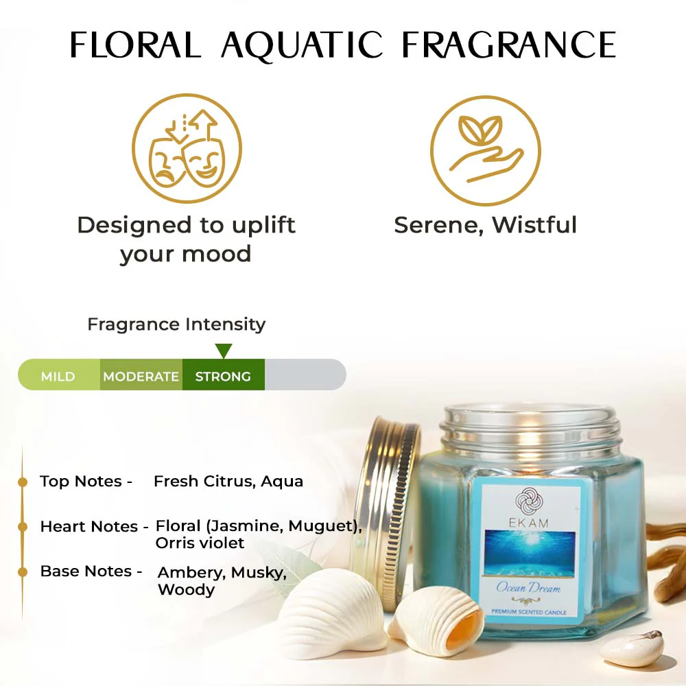Ocean Dream Hexa Jar Scented Candle - Image 6