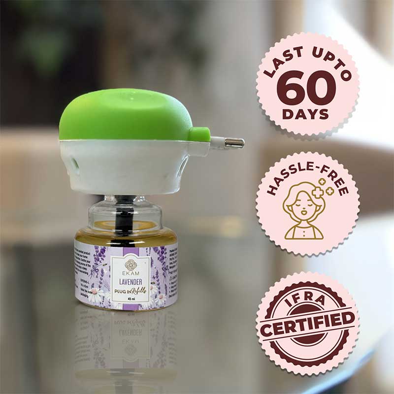 Ocean Dream Scented Plug In Kit and 3-pack Refill Combo of Lavender, Rose, & Jasmine Fragrances - Image 5
