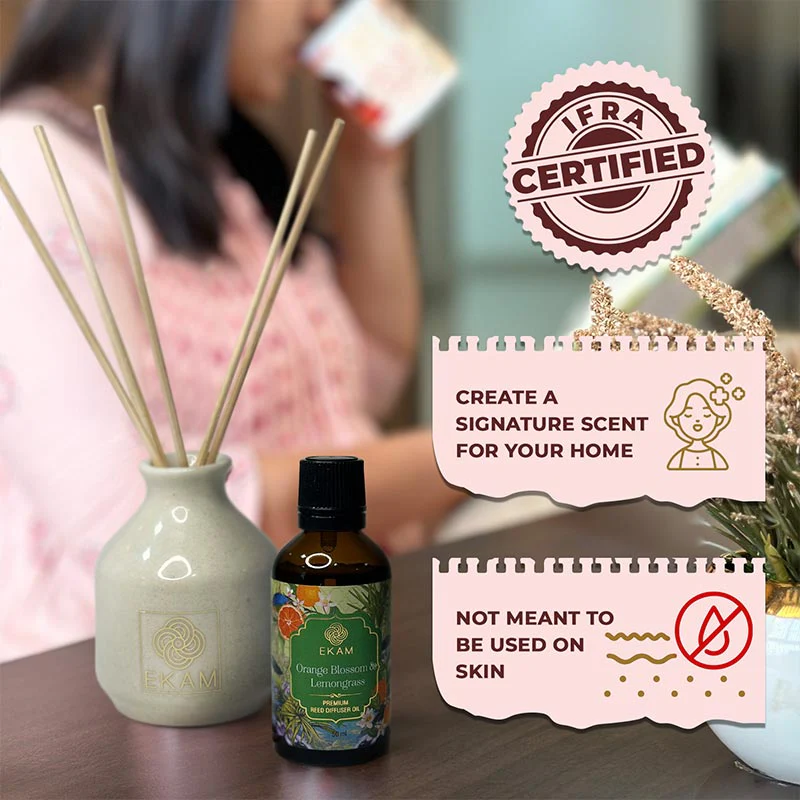 Orange Blossom & Lemongrass Reed Diffuser Gift Set - Image 2