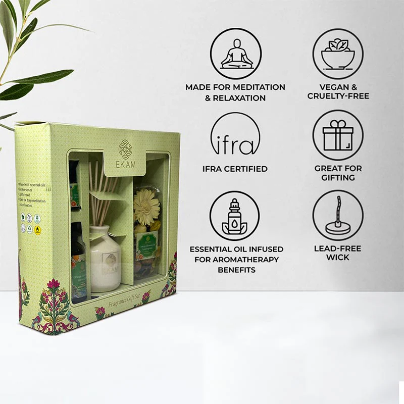 Orange Blossom & Lemongrass Reed Diffuser & Potpourri Gift Set - Image 4