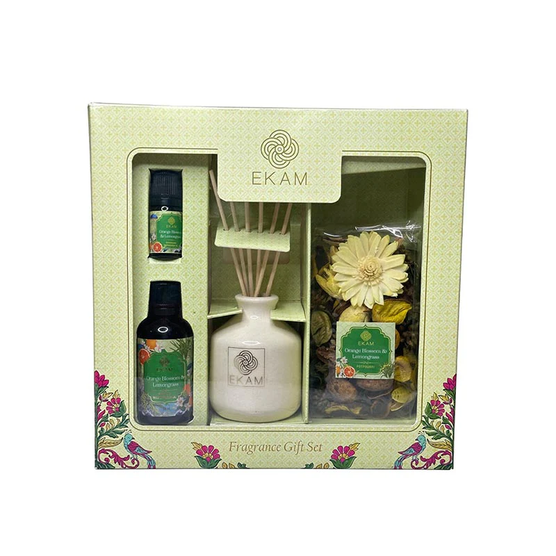 Orange Blossom & Lemongrass Reed Diffuser & Potpourri Gift Set - Image 6