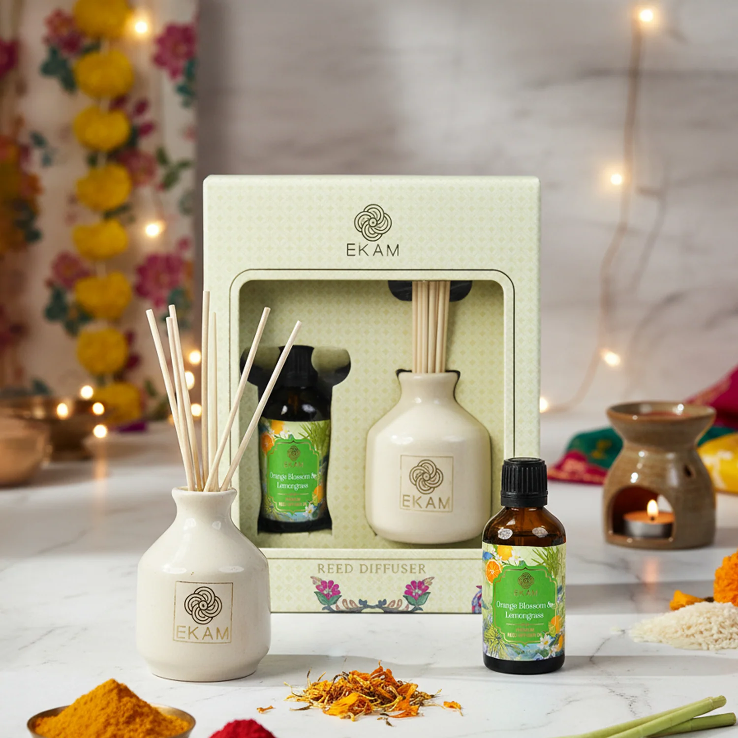 Orange Blossom & Lemongrass Reed Diffuser Set