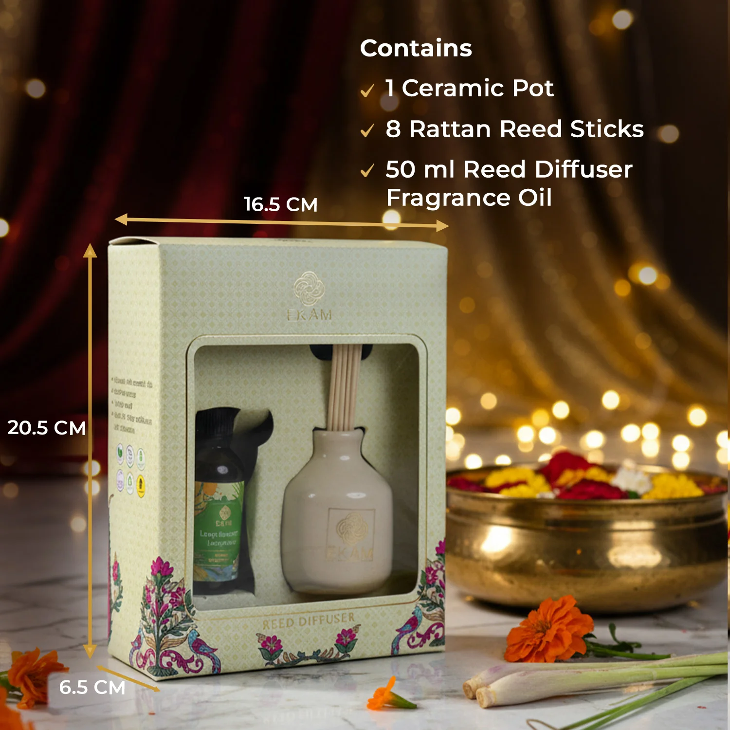 Orange Blossom & Lemongrass Reed Diffuser Set - Image 2