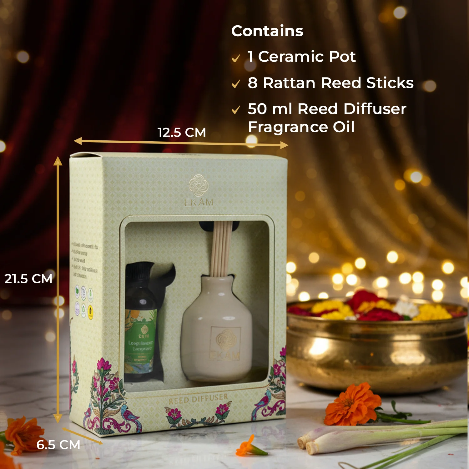 Orange Blossom & Lemongrass Reed Diffuser Set - Image 3