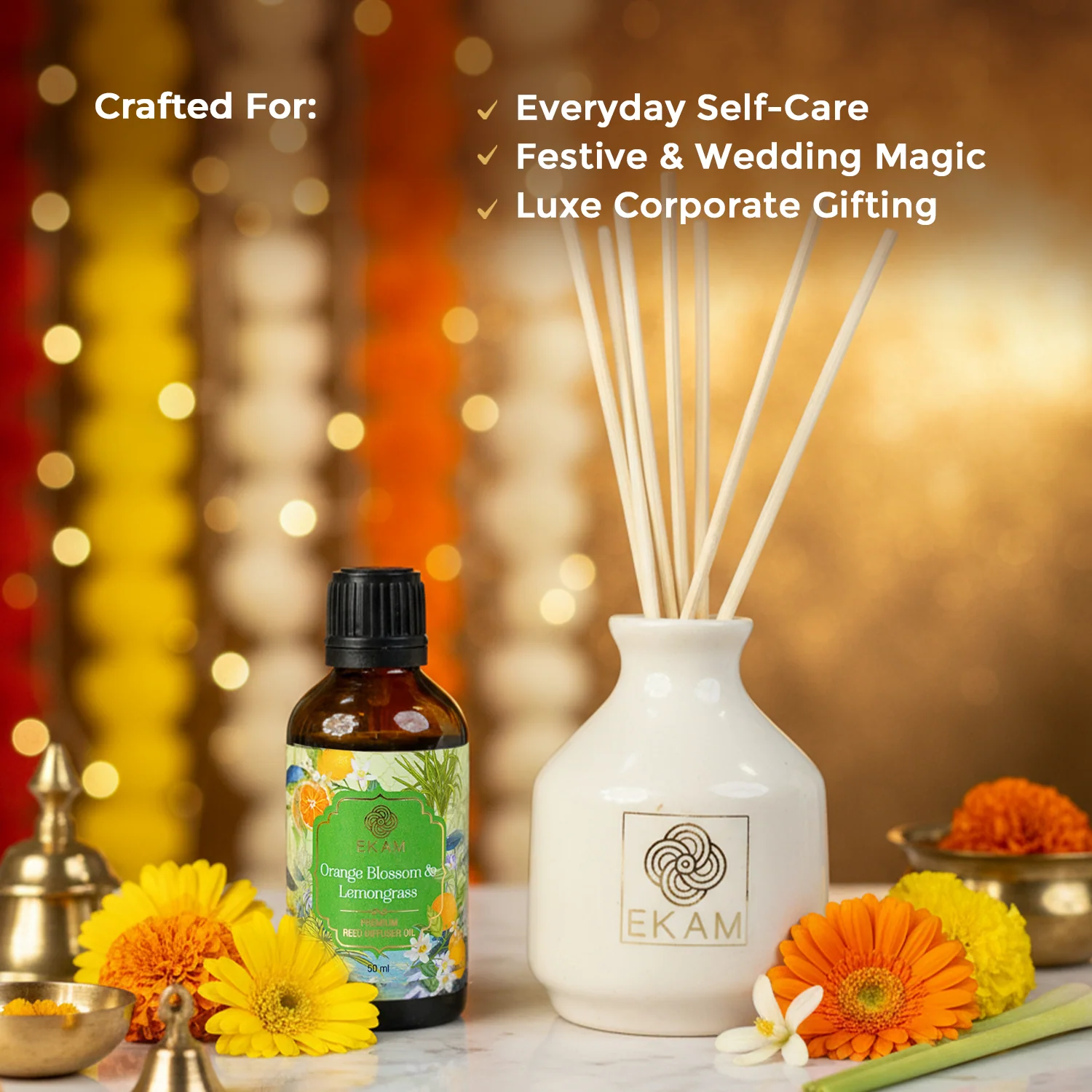 Orange Blossom & Lemongrass Reed Diffuser Set - Image 6