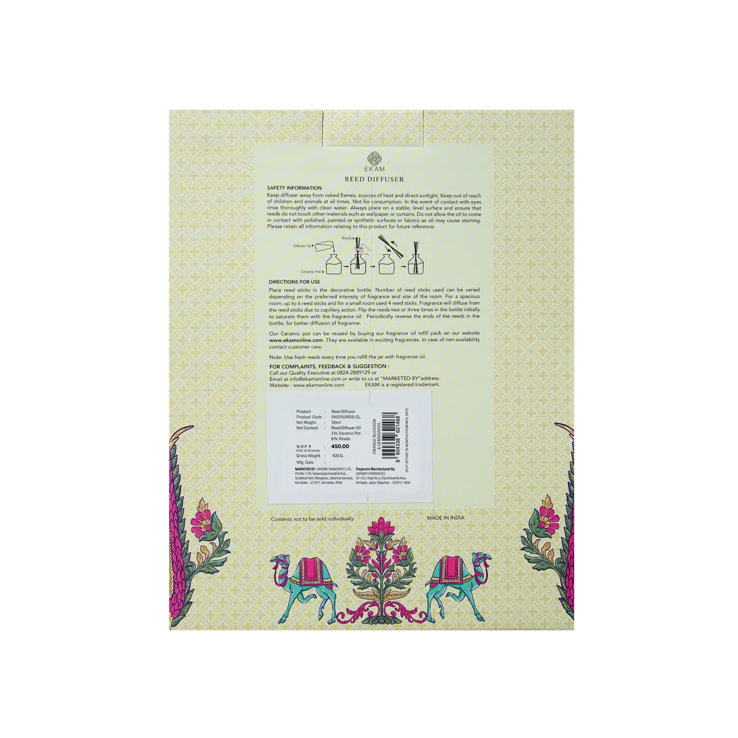 Orange Blossom & Lemongrass Reed Diffuser Set - Image 9