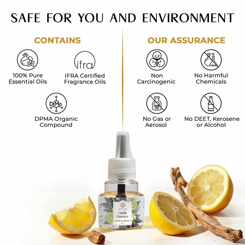 Oudh Essence Plug In Air Freshener Refill| 45ml - Image 4