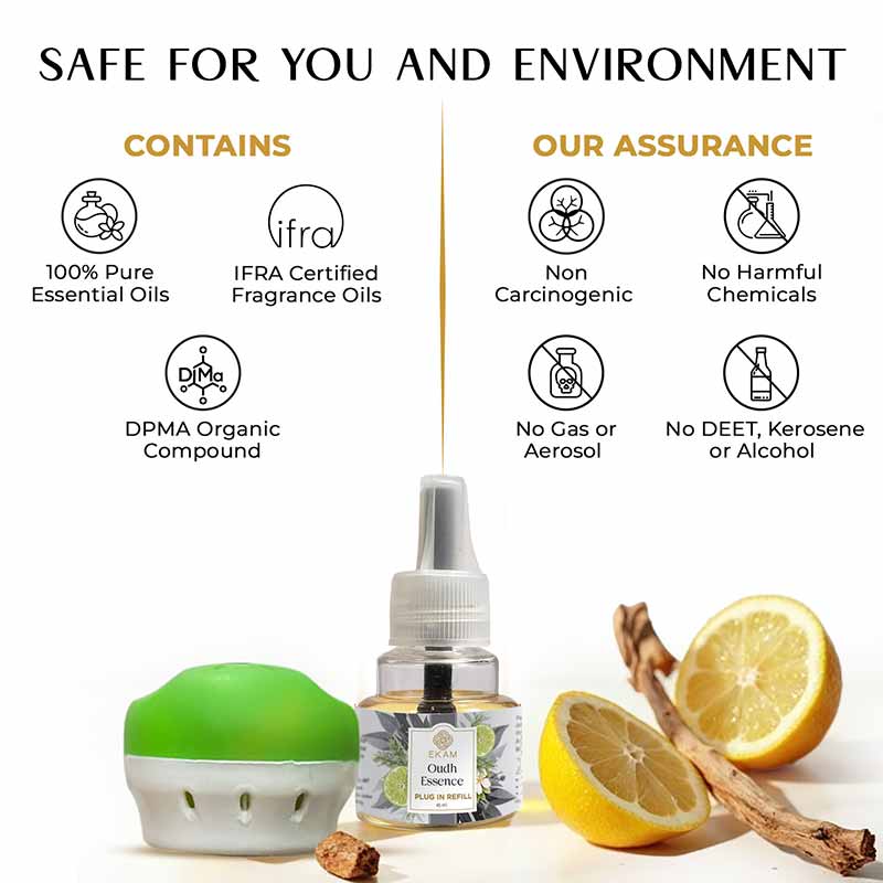 Oudh Essence Scented Plug In Air Freshener Kit - Image 4