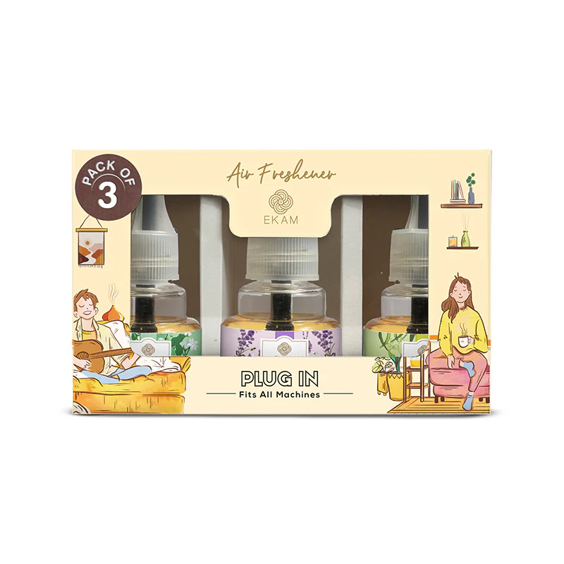 Pack of 3 Scented Air Freshener Plug-In Refill | Lemongrass, Lavender & Jasmine | 45 ml Each - Image 8