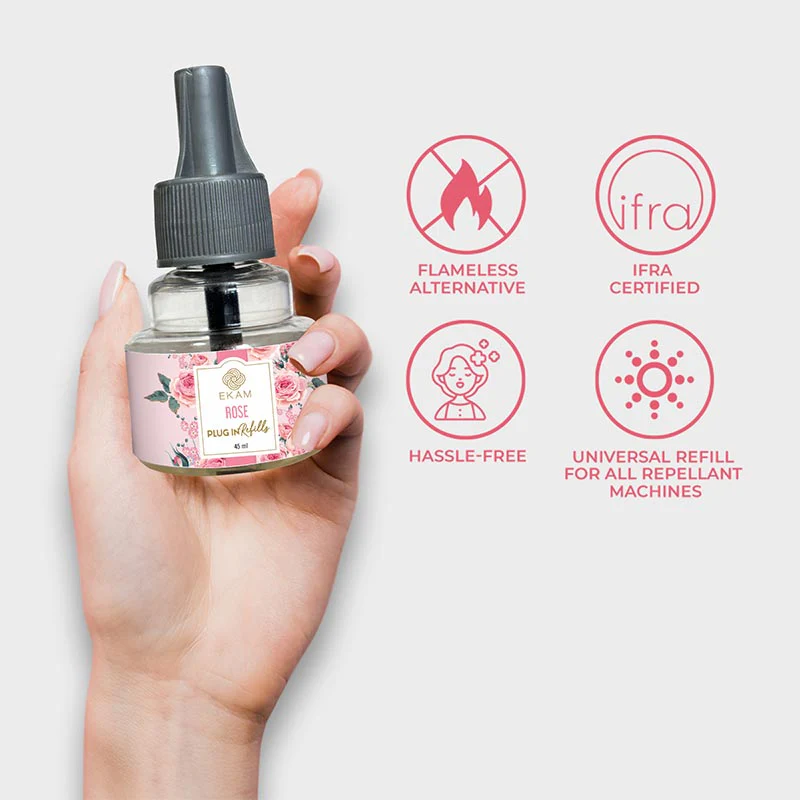 Pack of 3 Scented Air Freshener Plug-In Refill | Mahogany, Rose & Jasmine | 45 Ml Each - Image 8