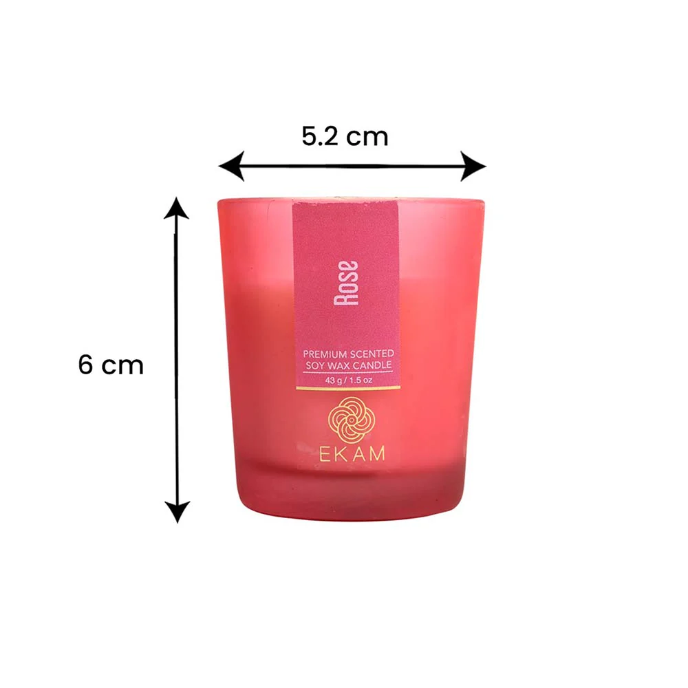 Pack of 4 Shot Glass Scented Candles – Mahogany, Lavender, Rose, Vanilla - Image 9