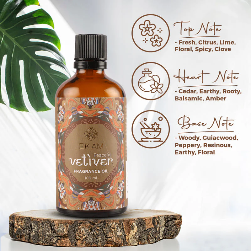 Peaceful Vetiver Fragrance Oil, 100ml - Image 5