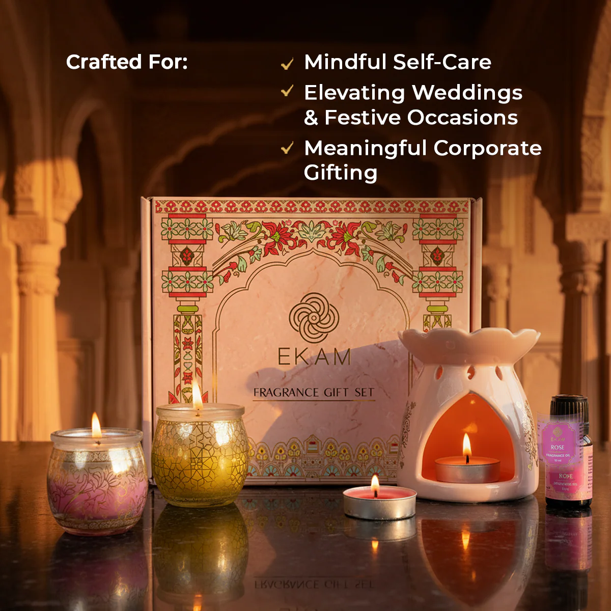 Pink Haveli Gift Set| Festive Pink Haveli Collection, 2025-26 - Image 3
