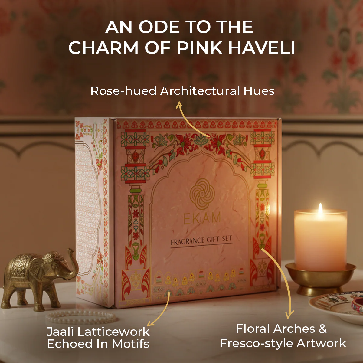 Pink Haveli Gift Set| Festive Pink Haveli Collection, 2025-26 - Image 4